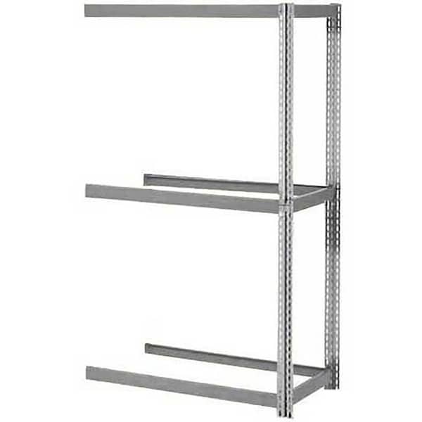 Expandable Add-On Rack 36Wx12Dx84H, 3 Levels No Deck 1500 Lb Per Level, Gray